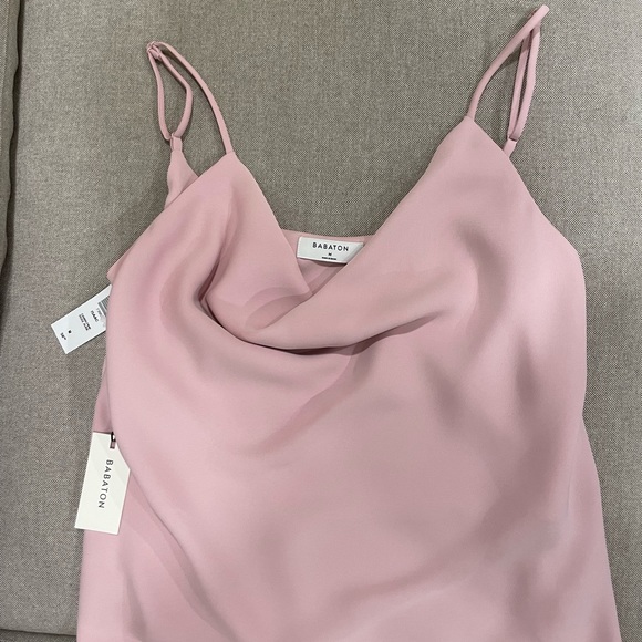 Aritzia Babaton Cowl Neck Pink Medium - Picture 2 of 4